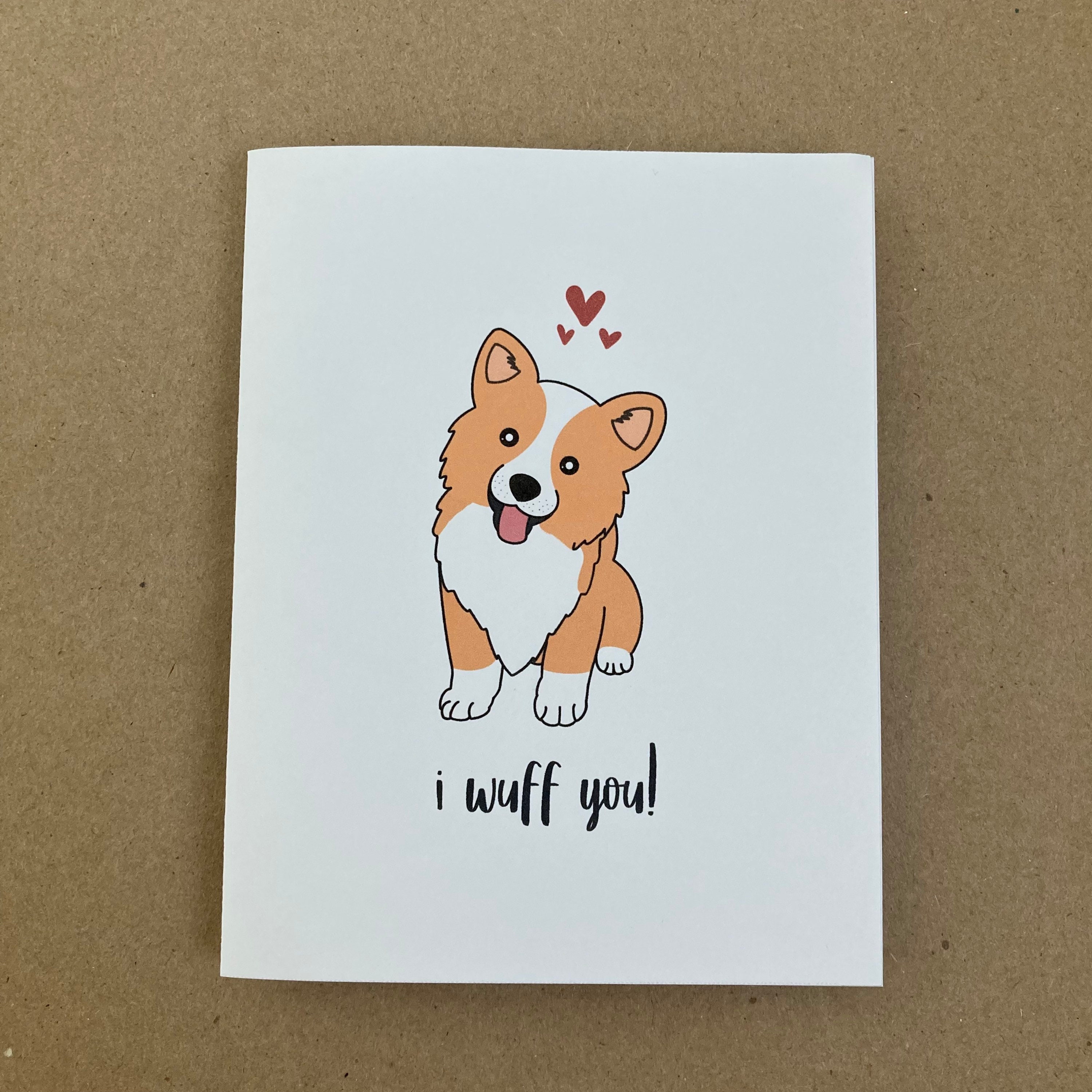 I Wuff You! - Greeting Card - Etsy