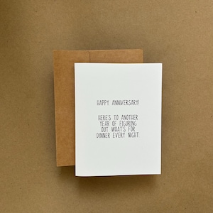 Qu'y a-t-il pour le dîner - Anniversaire - Carte de voeux