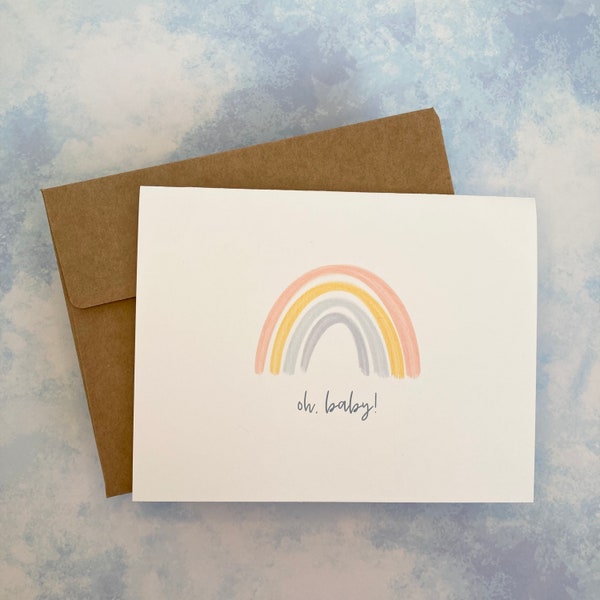 Oh, Baby! - Greeting Card - Rainbow