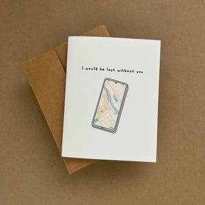 Je serais perdu sans vous - Carte de vœux