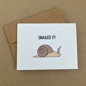 J'y suis allée ! - Cartes de voeux - Escargot