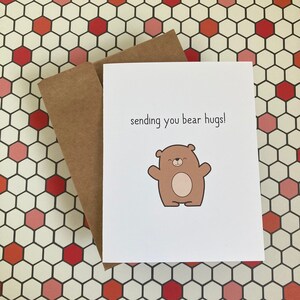 Je vous embrasse ! - Carte de voeux - Ours