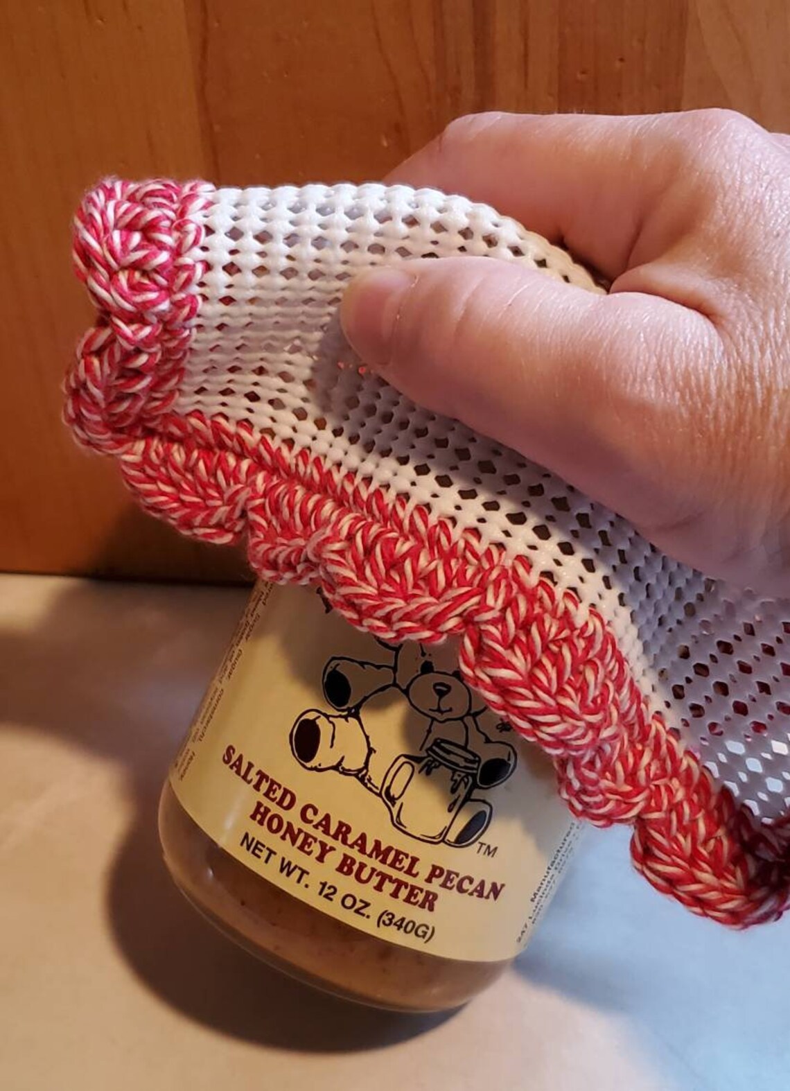 Gripper Jar Opener with crocheted trim Etsy