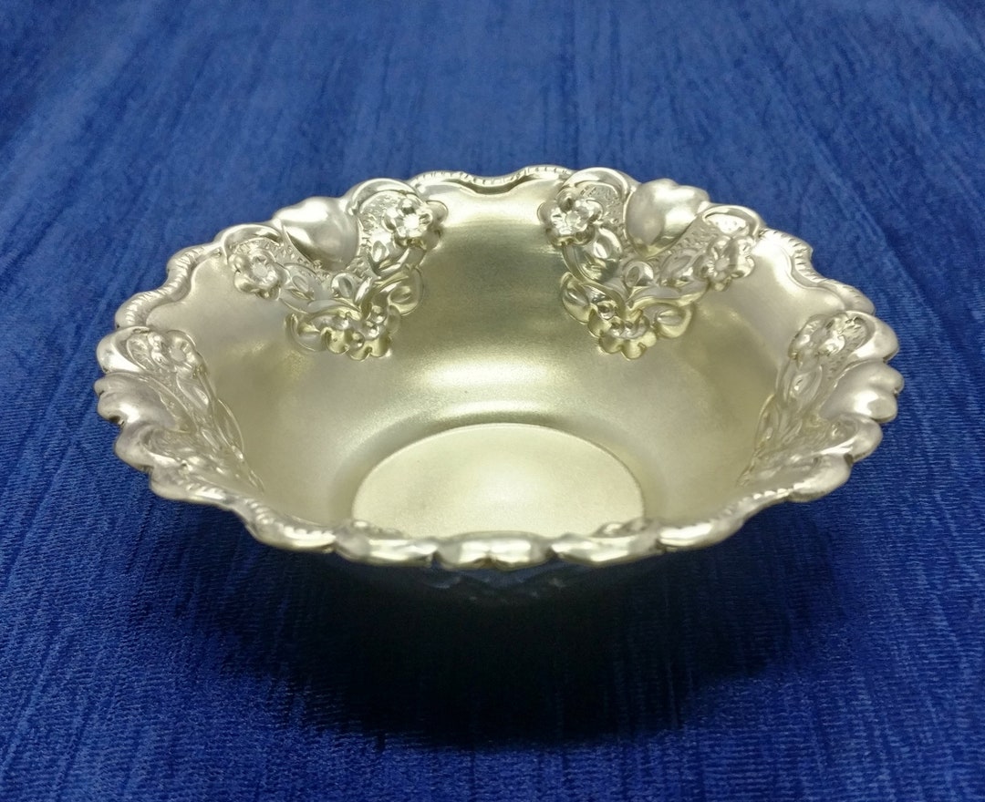 Pure Silver Serving Utensils Beautifully Handcrafted 925 Silver Solid Silver Bowl Baby Serving