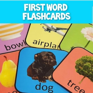 Descarga de tarjetas didácticas de primeras palabras en PDF - EYFS, primeros años, preescolar, para imprimir en casa