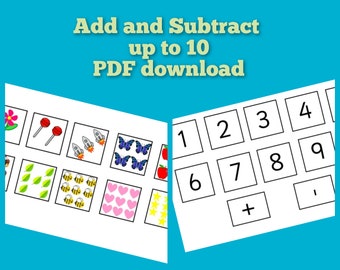 Frühe Mathe-Addition und Subtrahierung bis zu 10 Lernressourcen PDF