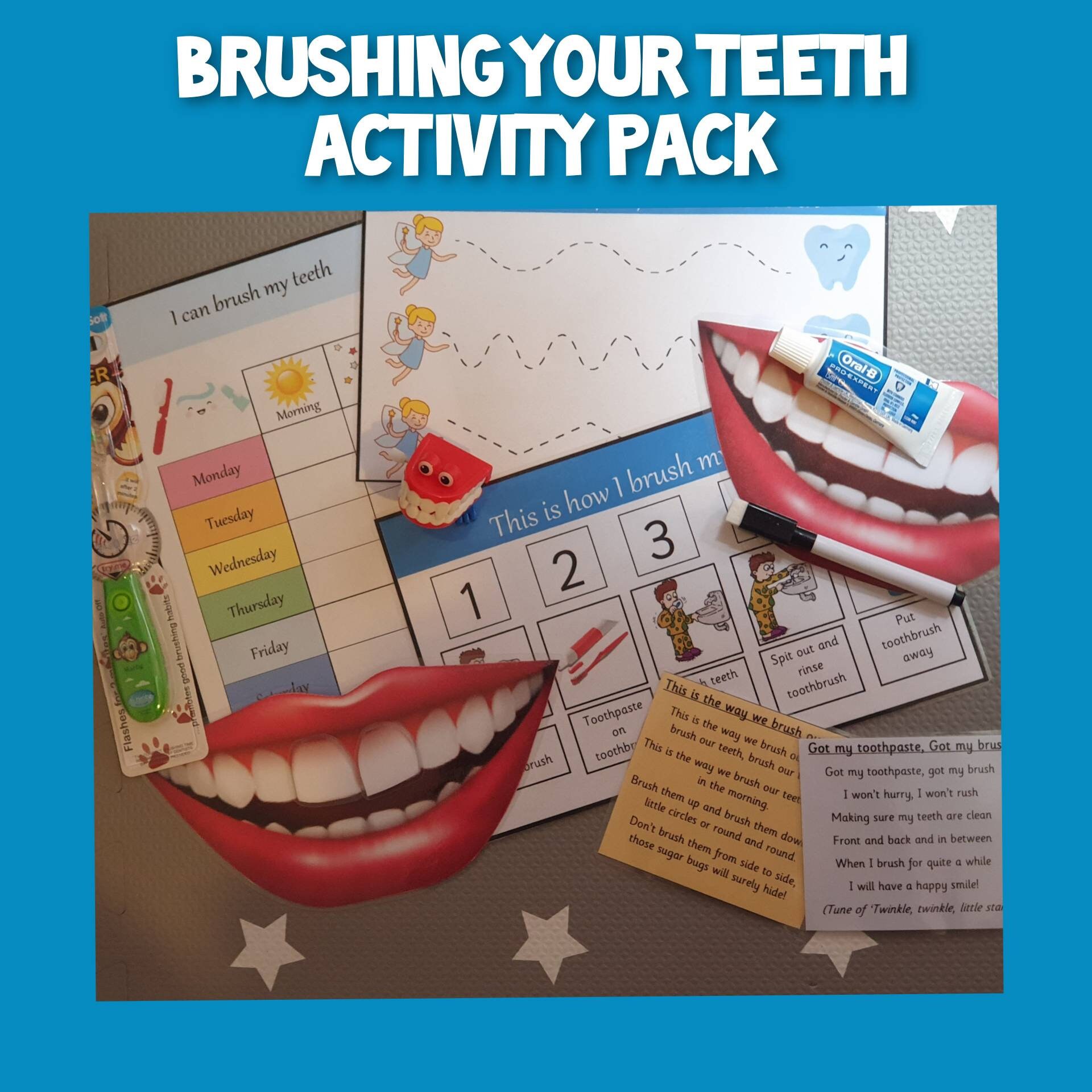 Brushing Teeth Activity Pack EYFS early years SEN sensory Etsy