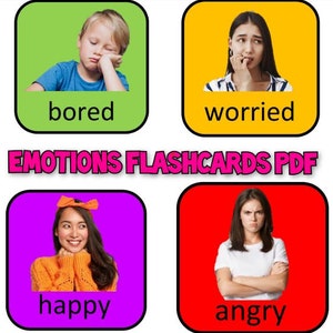 Emotions Flashcards PDF Download - EYFS, Early Years, preschool, print at home