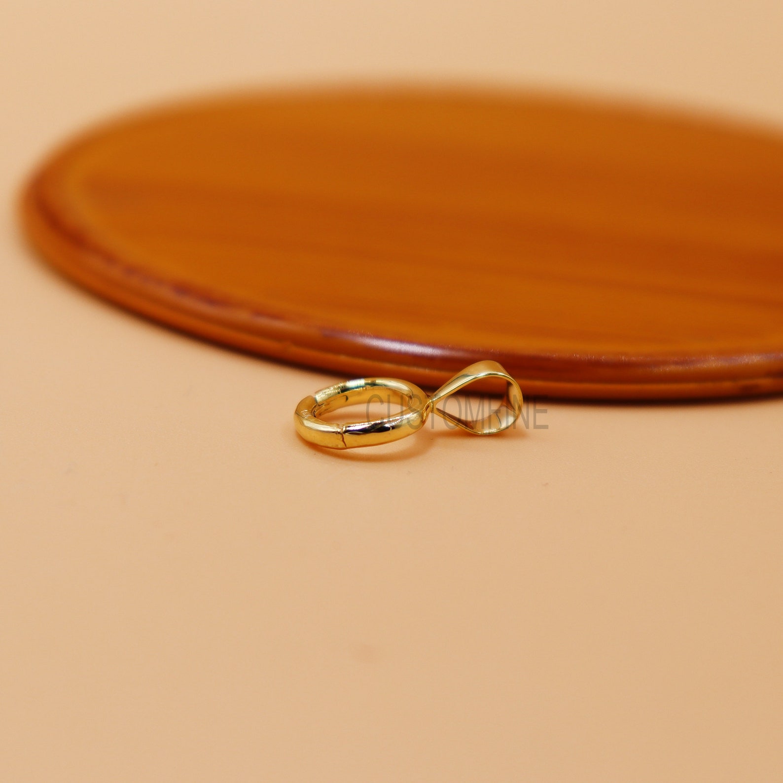 925 Sterling Silver Charm Holder Pendant Hinged Circle Etsy