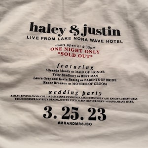 Wedding t-shirt Merch design