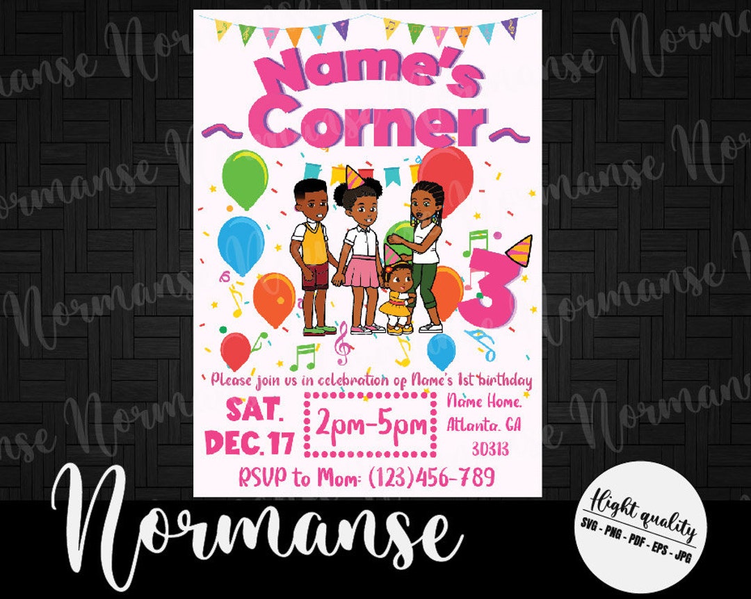 Personalized Gracie's Corner Birthday Svg, Editable Gracie's Corner