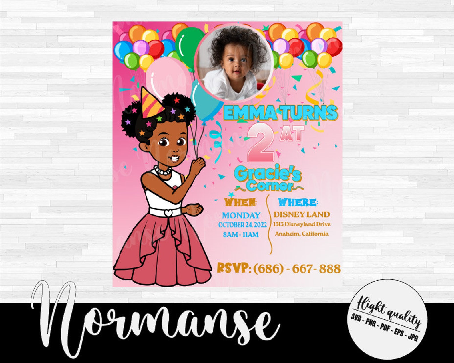 Gracie's Corner Happy Birthday Flyergracie's Corner Etsy