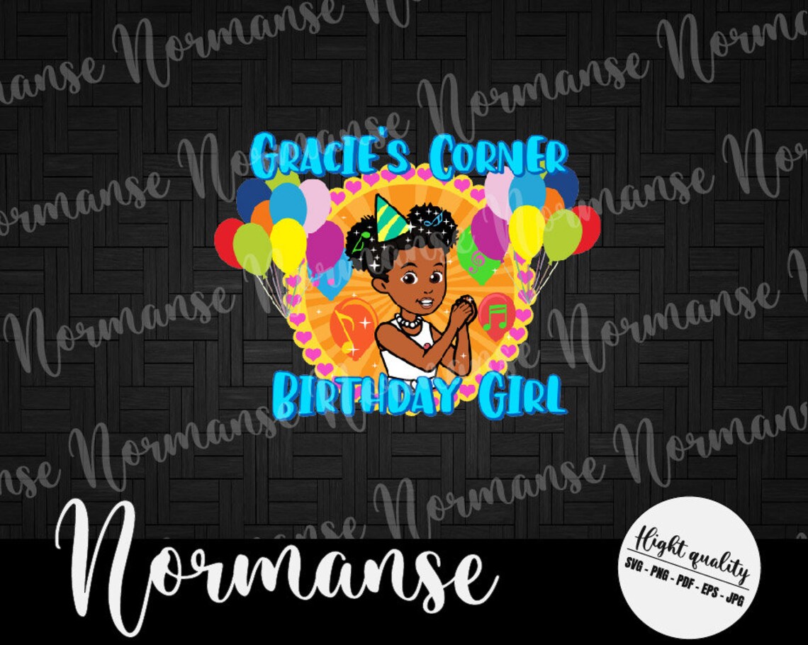Personalized Name Gracie's Corner Birthday Girl Svg Etsy