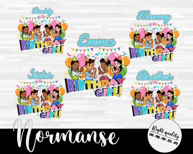 Family of Birthday Girl Svg Gracies Corner Birthday Svg Etsy Canada