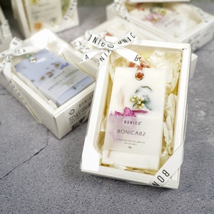 Bonica Classic Soy Wax Tablets with Dried Flowers | Premium Home Fragrance