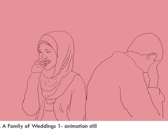 Pollyannafilms Postcards of Animation stills- 1. A Family of Weddings
