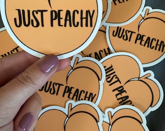 Just Peachy sticker