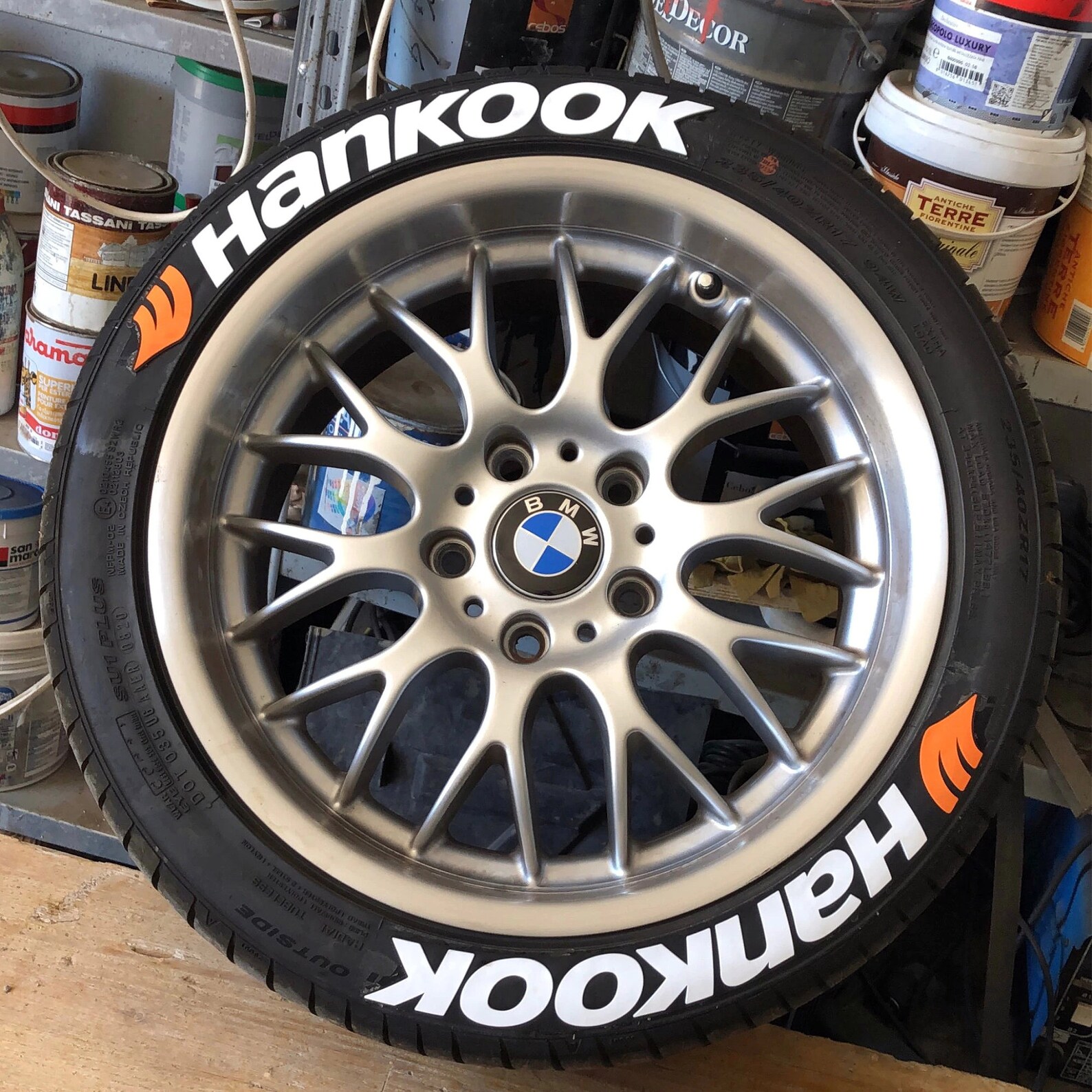 Hankook Permanent Rubber Tire Stickers Kit for 4 Tires Etsy