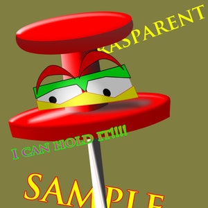 Digital-Designkarikatur-Schiebestift 3D-Wiedergabe transparenter Aufkleber Schablone utility hochauflösendes Bild Künstler Clip Art benutzerdefinierte Grafik
