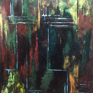 Abstraktion tropft: Acryl Wandbild dekorative moderne Kunst, Zeitgenössische abstrakte Malerei, Acryl auf Leinwand