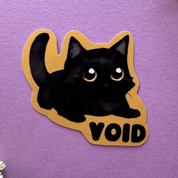 My Cat Void, the Black Cat Sticker, Laptop,Tablet and Phone Decal, WaterProof - 2 inches