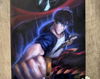 Sung Jinwoo Print: Manga Art, Anime Room Decor