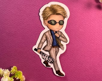 Chibi Nanami Kento - Pegatina holográfica de 8,9 cm, vinilo, resistente a arañazos e impermeable