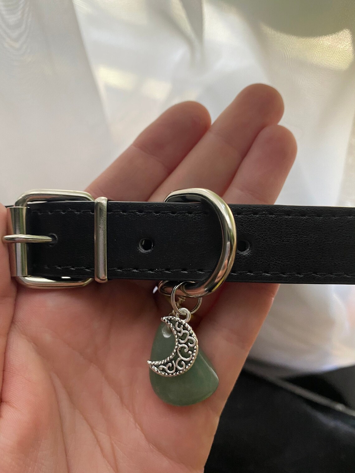 Custom Healing Crystal Dog Collar Etsy