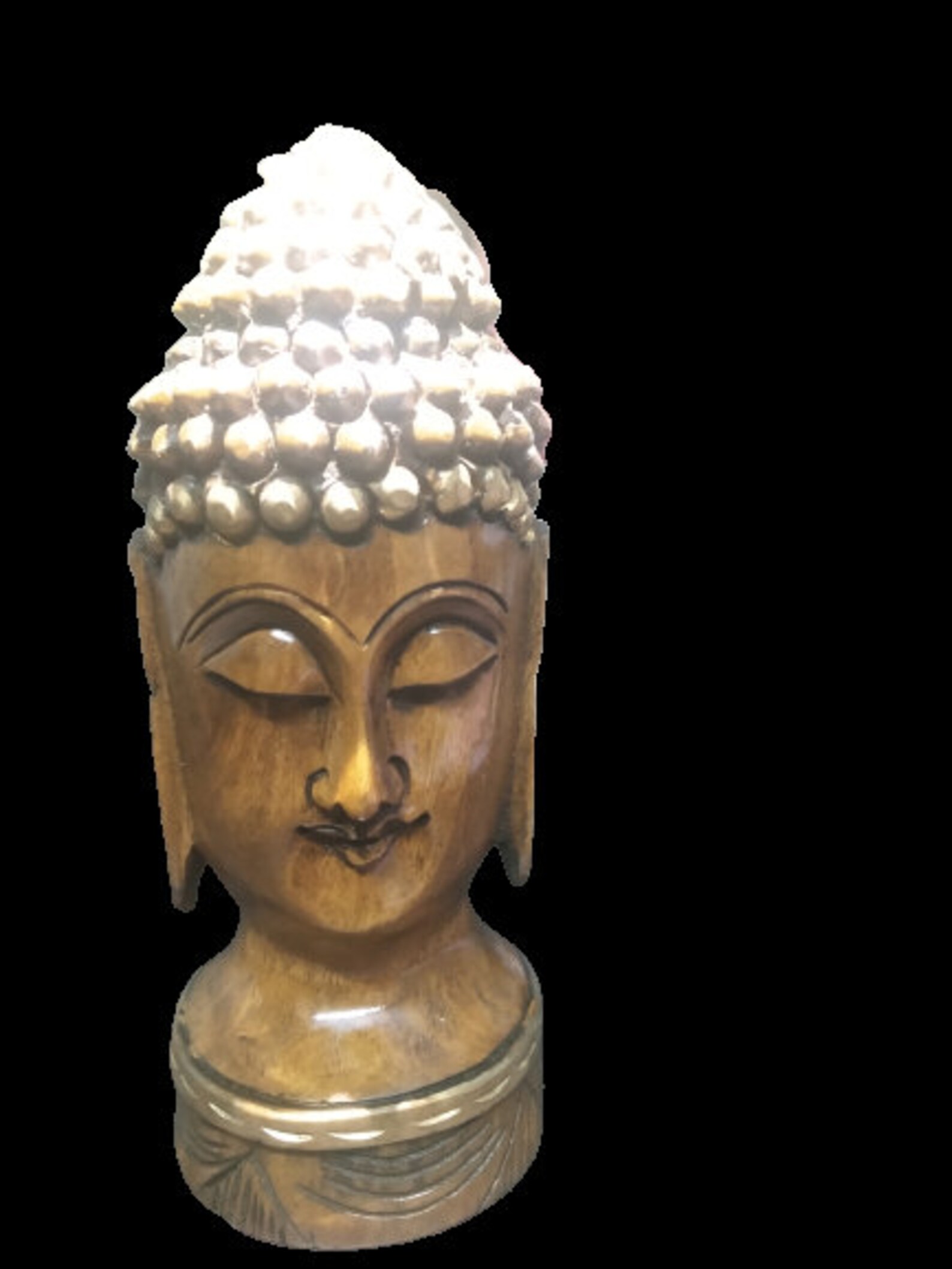 Gautam Buddha Statue for Home Decor Showpiece Wooden Brown Etsy