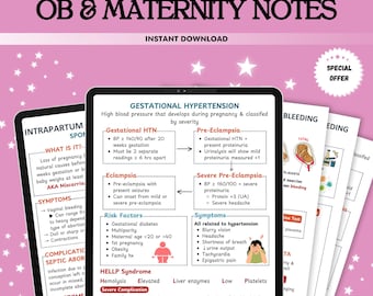 Notas de Enfermagem Obstétrica, Guia de Estudo (PDF)