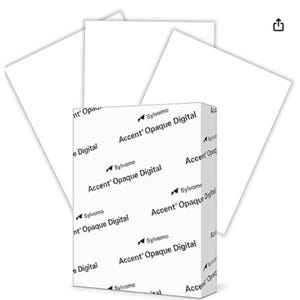 White Premium Smooth Heavy Cardstock 8.5” x 11” 80lb, 216gsm–250 Sheets (1 Ream) Printer Paper for Invitations, Cards, Menus, Business Cards