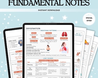 Guia de estudo de enfermagem, notas clínicas, valores laboratoriais (PDF)