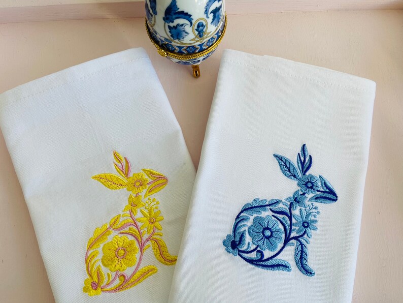 Spode Blue Italian Cotton Napkins – Set Of 4, 18x18 Inches, Classic Blue Transfer Print On White