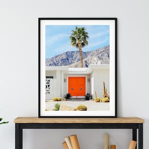 Palm Springs House, California Architecture, Modern Wall Decor, Printable Photography, Palm Springs Digital Print, Mid Century House