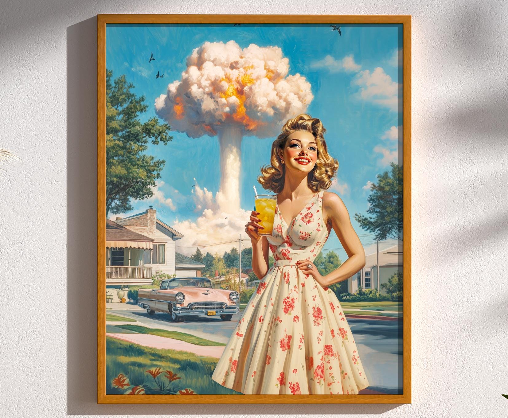 Atomic Lemonade Vintage Mid Century Modern Era Nuclear Family