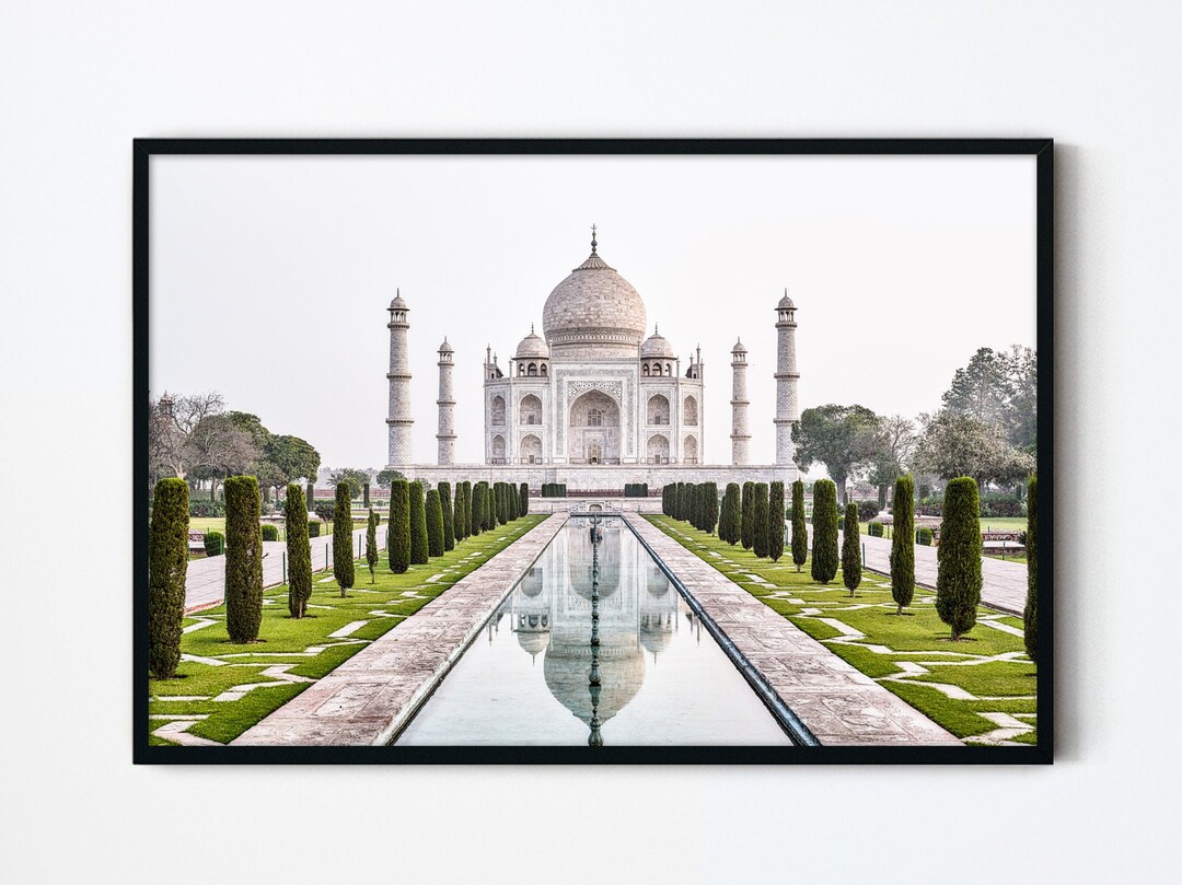 Taj Mahal, India, Cityscape Wall Art, India City Print, Travel Art