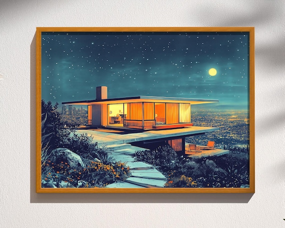Mid-century Modern Over LA Architecture Los Angeles Hillside