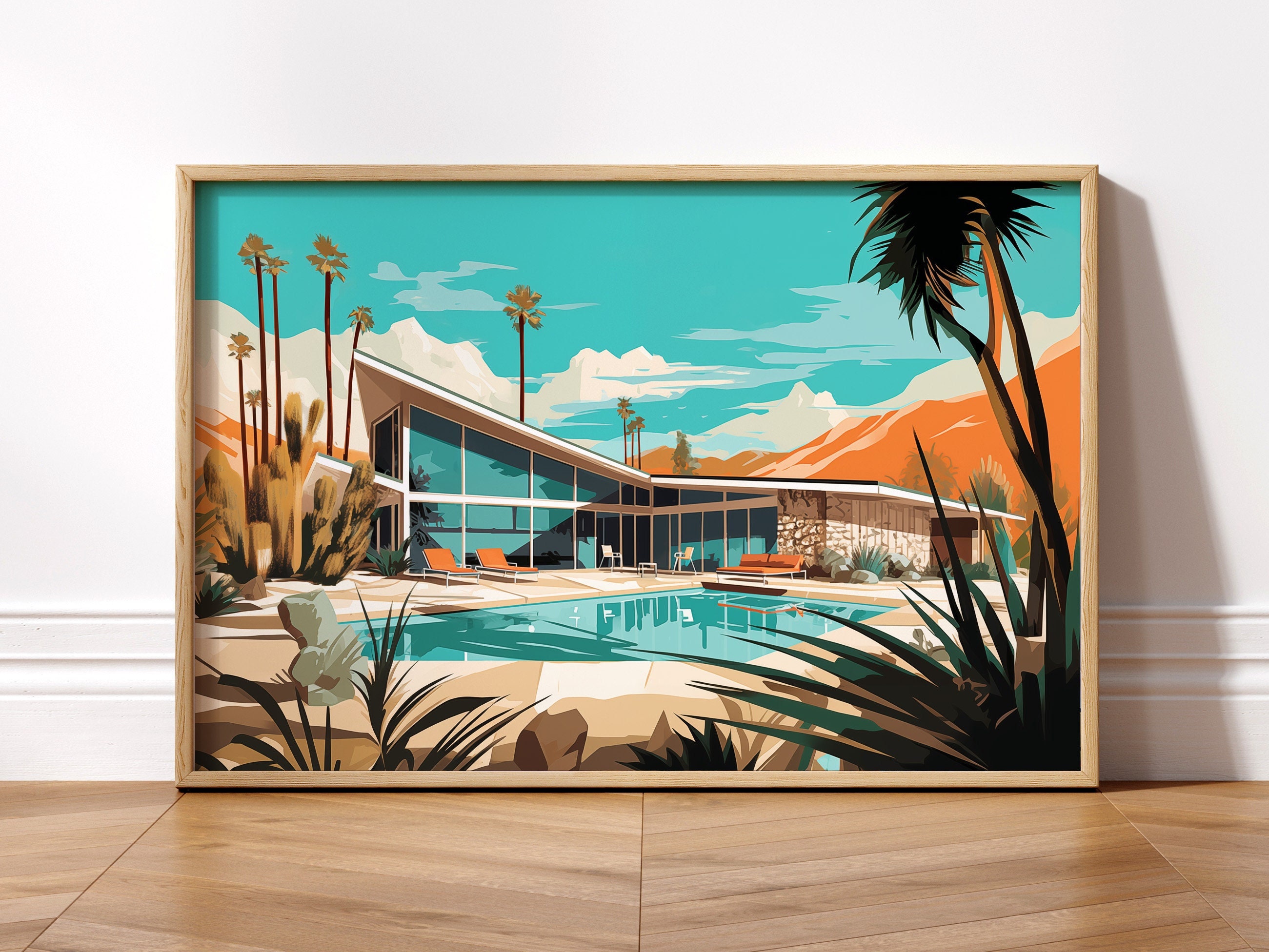 Mid Century Modern Palm Springs Swimming Pool House Architecture