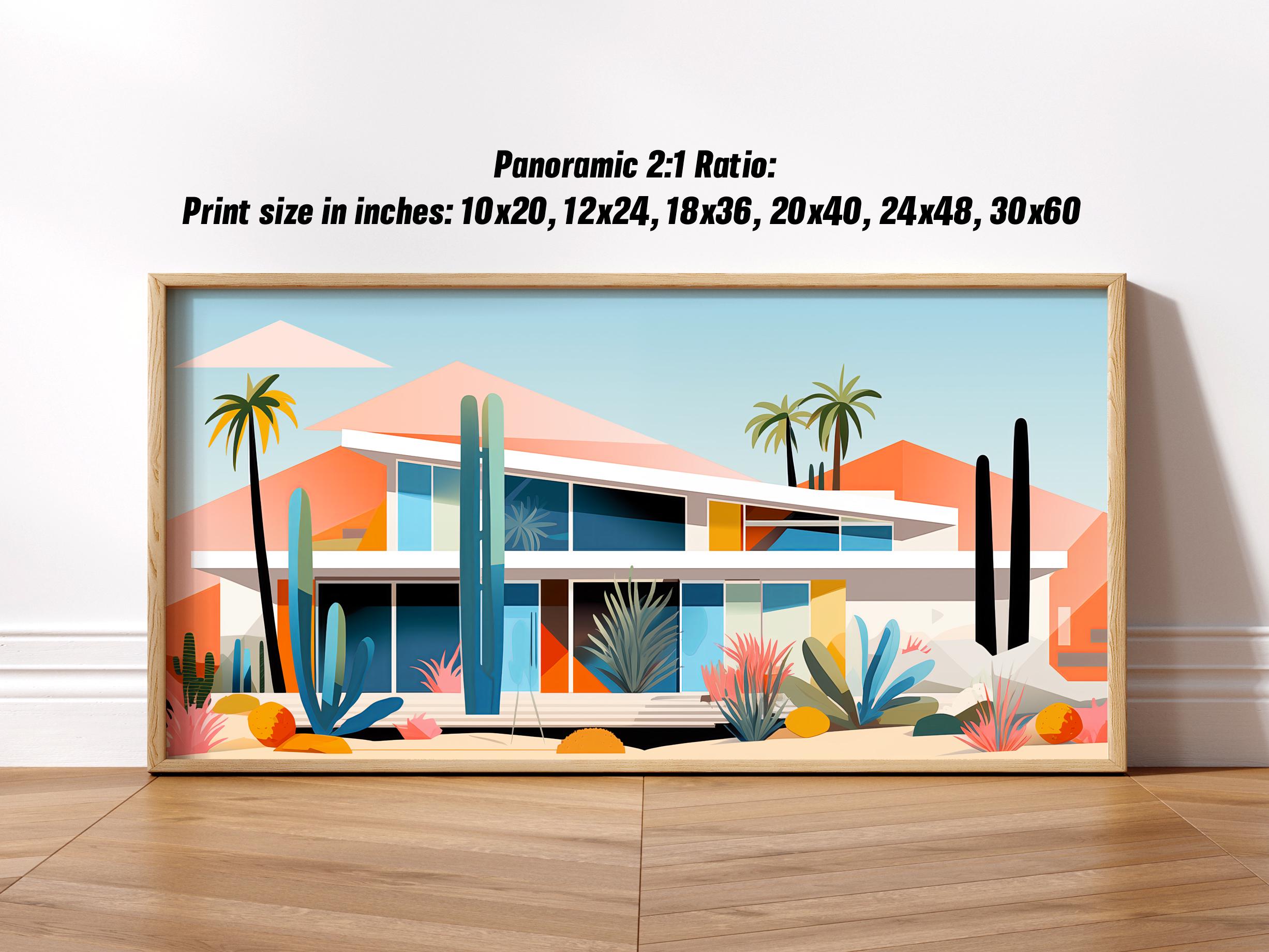 Mid Century Modern Palm Springs House Modern Cubist Abstract ...