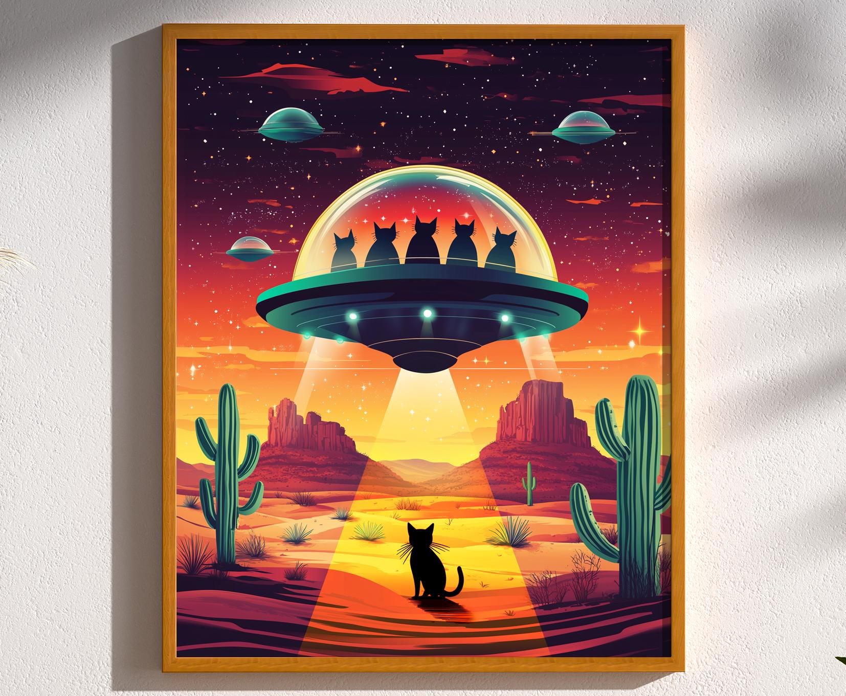 Fur From Beyond, Visitors From Planet Purr, UFO Vintage Retro