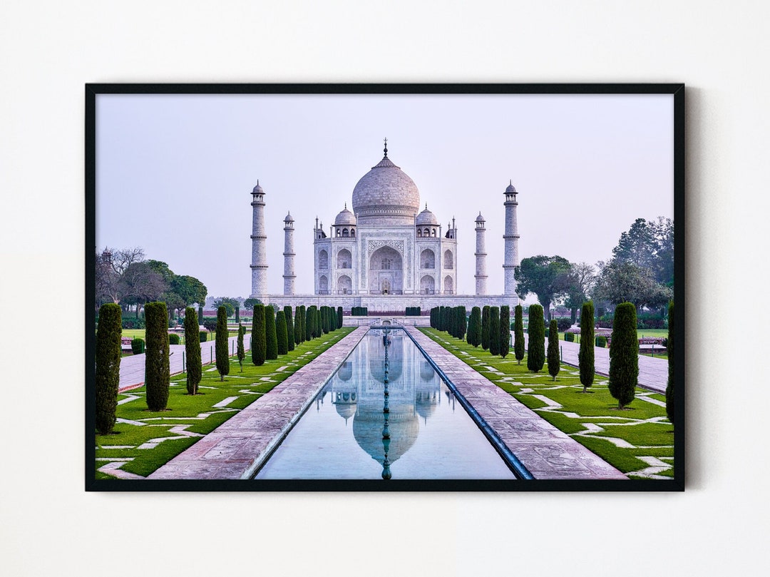 Taj Mahal India Cityscape Wall Art India City Print Travel Etsy