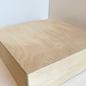 Light table with organic glass and white light. With lid. Montessori, Sensory table, wooden toy, LED light box. image 1
