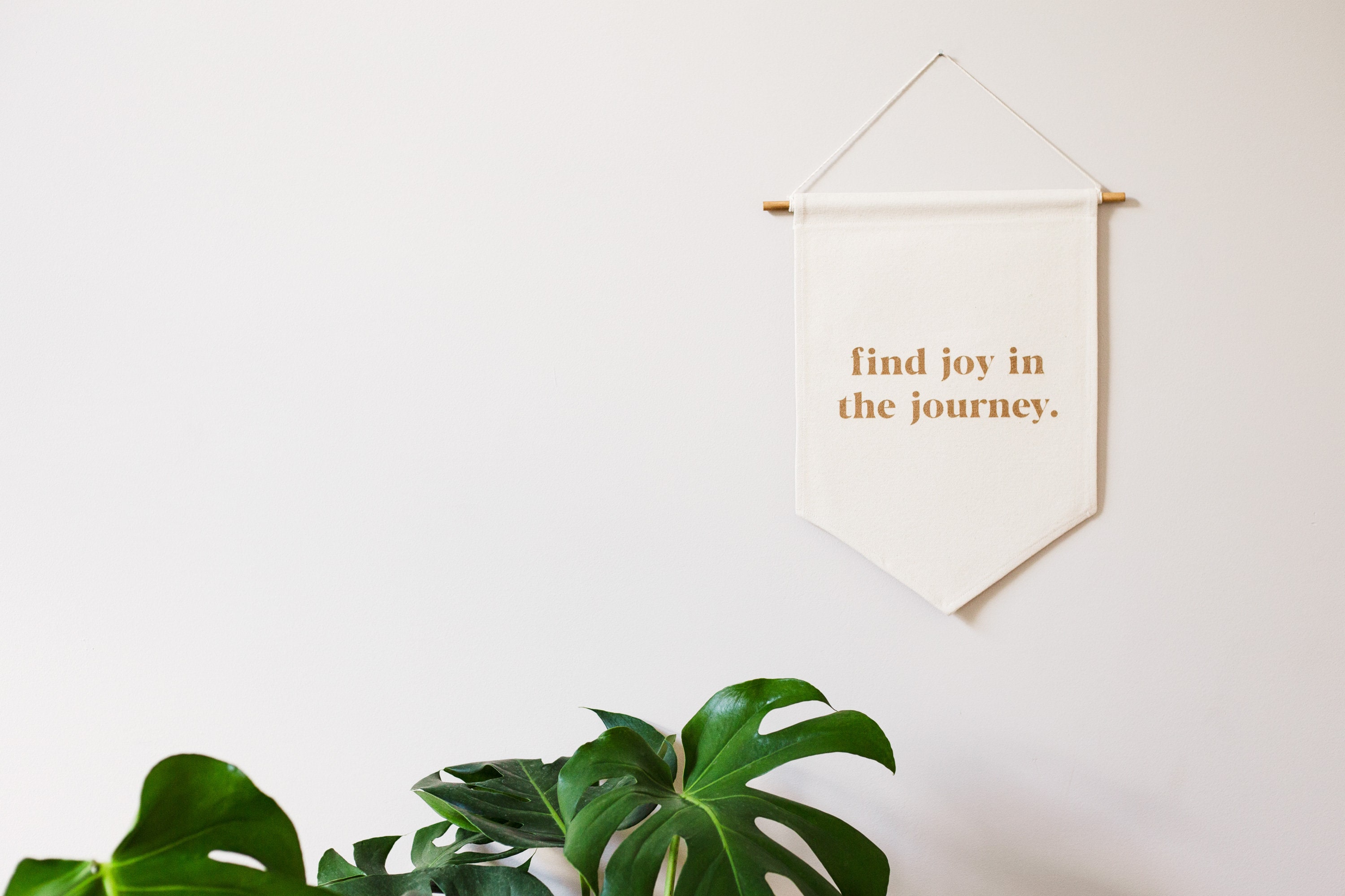 Modern Home Decor Canvas Banner Find Joy In The Journey | Etsy
