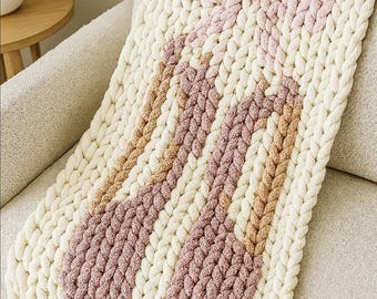 Handgestrickte Decke Strickdecke mit Muster PDF gestrickt Strickdecke Strickdecke Strickdecke Decke Strickdecke Strickdecke