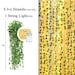 Artificial Ivy Garland Fake Ivy Hanging Vines Green Leaves with 40 LEDs String Lights For Wedding Party Garden Wall Decoration 7Ft to 168Ft