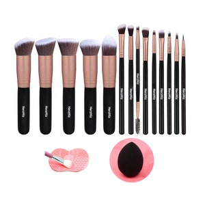 Essential Make up Brushes Set Kabuki Eye shadow Liner Concealer Blusher Face Powder Foundation