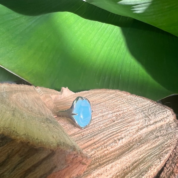 Bague en opalite / bague réglable / idée cadeau / pour elle