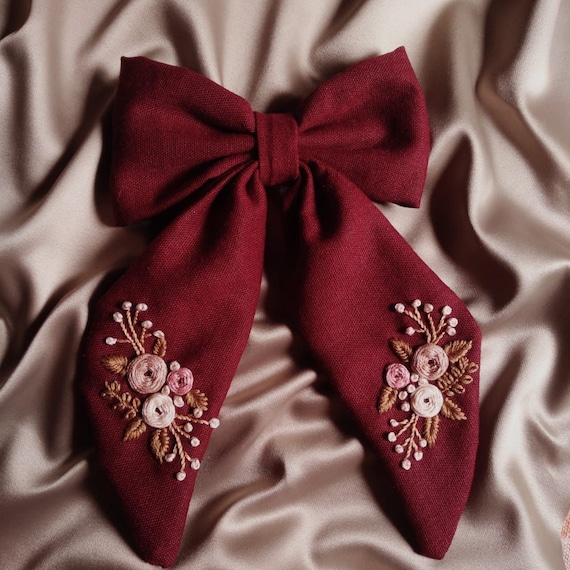 Classic Bow With Clip Holder Hair Bows Ribbon Bow Tie For Girls Baseba