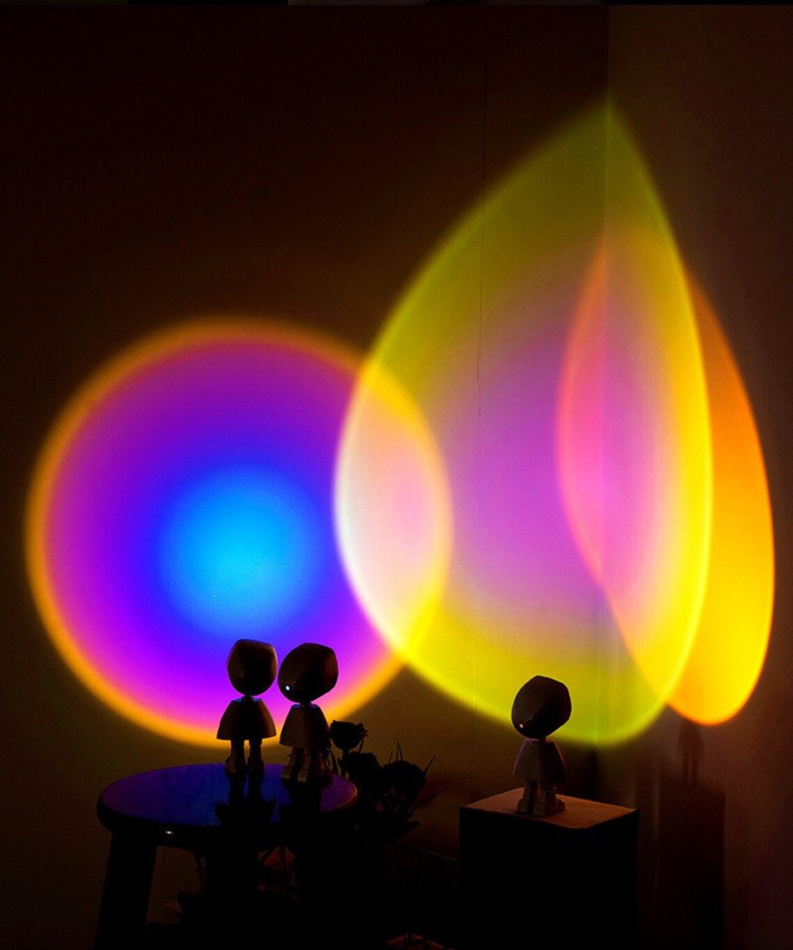 Robot Atmosphere Light Sunset Red Lamp Stepless Dimming | Etsy