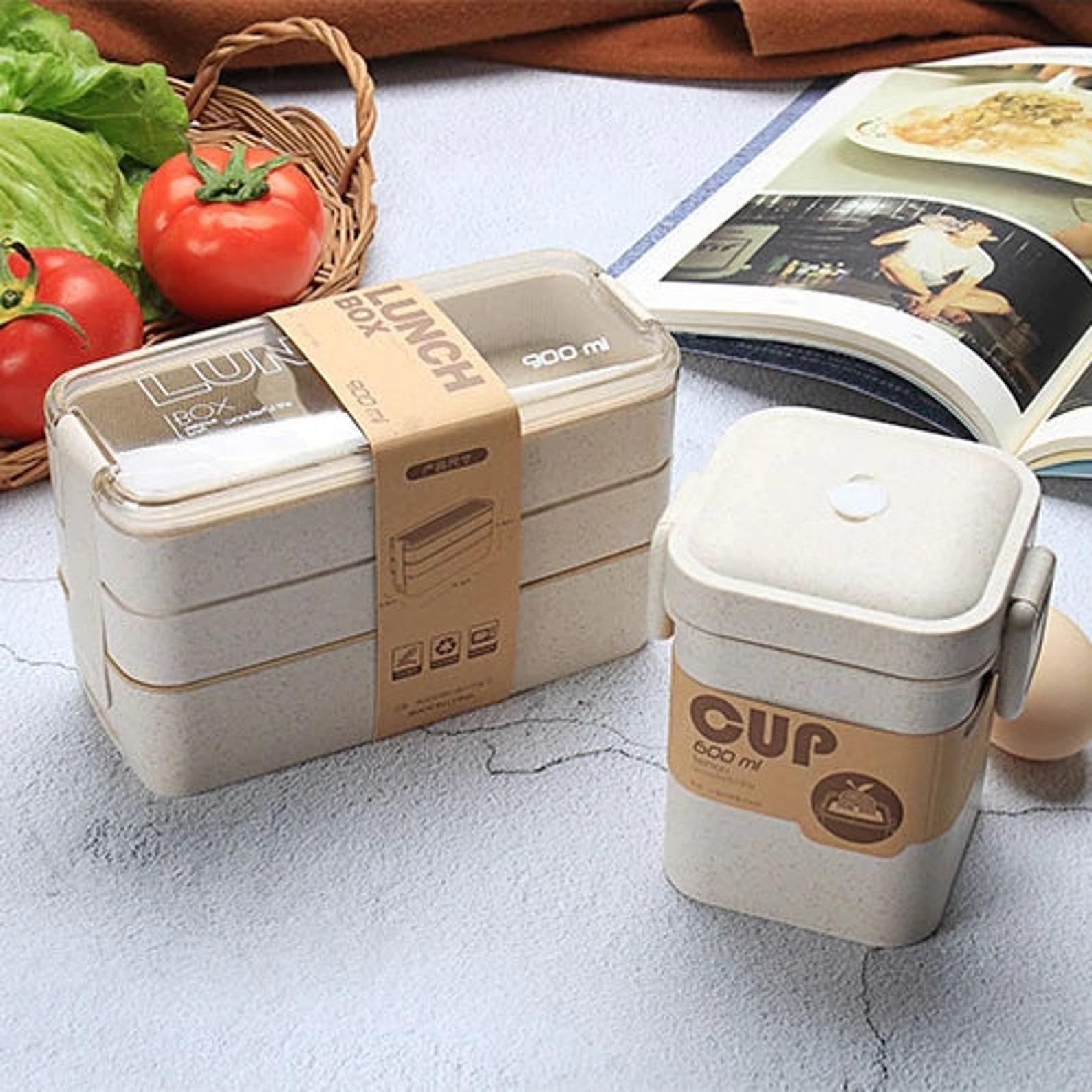 Lunch Box Ecofriendly Food Storage Container Soup Cup Etsy